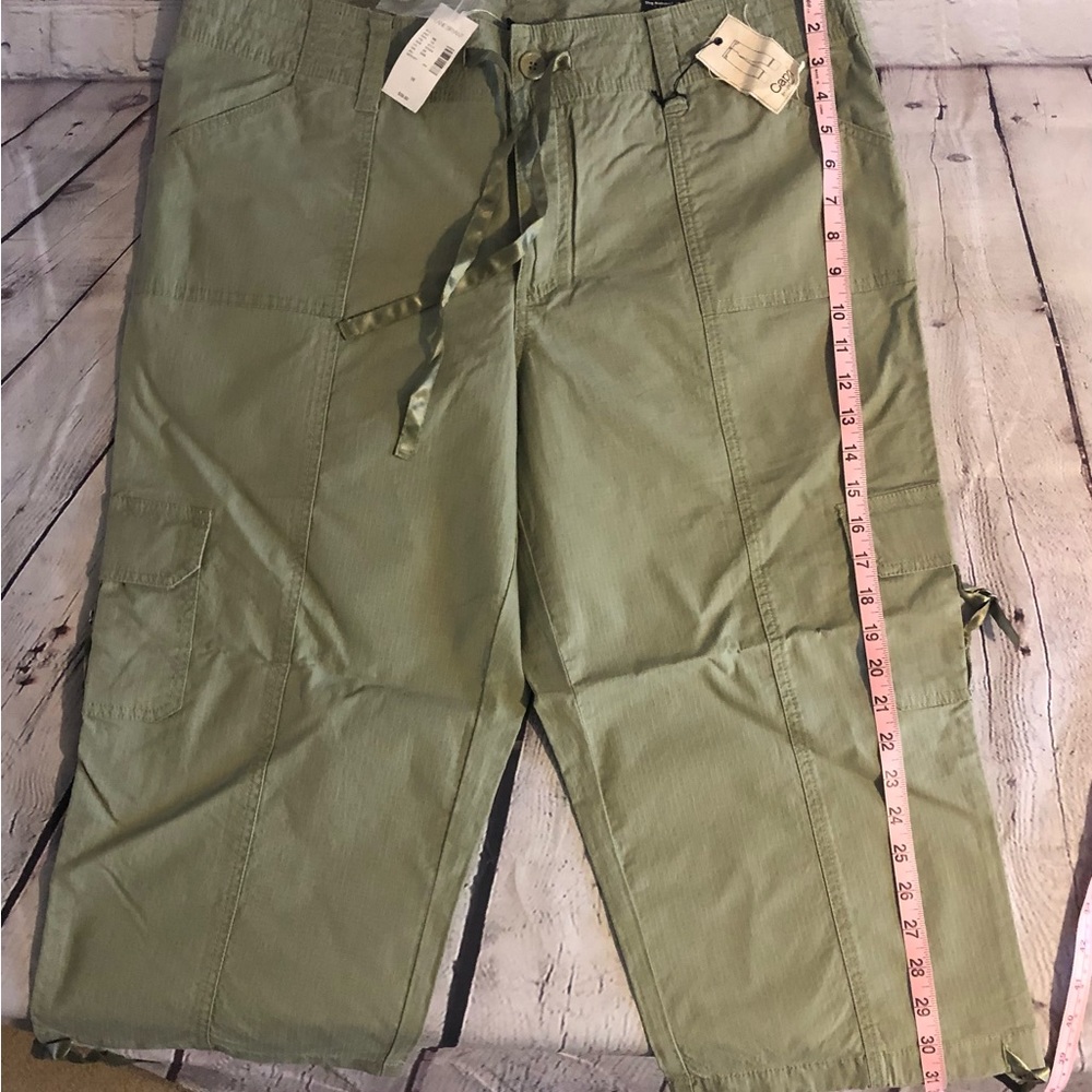 NWT Lane Bryant Cotton Sage Capris- Size 16 - Picture 3 of 11